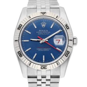 Preowned Rolex Datejust Automatic Blue Dial Watch 116264 BLSJ