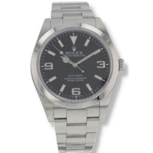 Preowned Rolex Explorer Black Dial Watch m2142700003