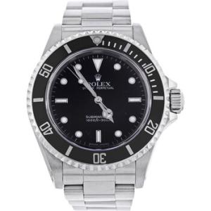 Preowned Rolex Submariner Black Dial Watch 14060M