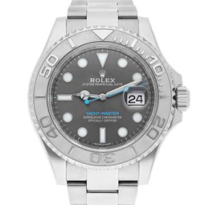 Preowned Rolex YachtMaster Automatic Grey Dial Watch 116622 GYSO