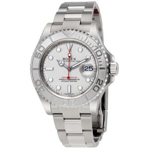 Preowned Rolex YachtMaster Platinum Dial Watch 116622PLSO