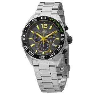 Preowned Tag Heuer Formula 1 Chronograph Tachymeter Grey Dial Watch CAZ101AG.BA0842