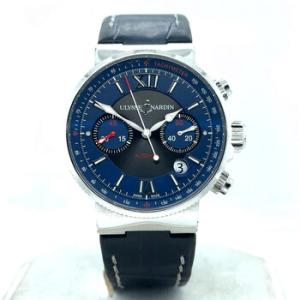 Preowned Ulysse Nardin Maxi Marine Chronograph Chronograph Blue Dial Watch