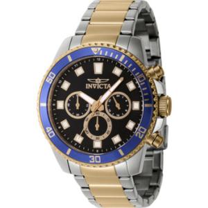 Pro Diver Chronograph GMT Quartz Black Dial Watch