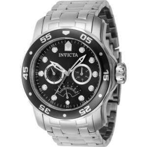 Pro Diver Retrograde GMT Quartz Black Dial Watch