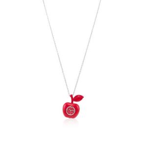 Quartz Red Dial The Bauble Apple Pendant Necklace Watch MJ0120184729