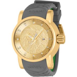 S1 Rally Dragon Date Quartz Gold Dial Watch