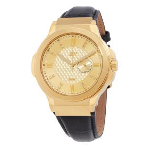 Saxon 48 Quartz Diamond Gold Dial Watch J6373C