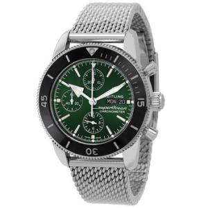 Superocean Heritage Chronograph Automatic Chronometer Green Dial Watch A13313121L1A1