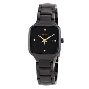 True Quartz Diamond Black Dial Watch R27080722