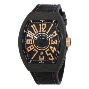 Vanguard Automatic Black Dial Watch V45SCDTCARBONNRCAR5N5N