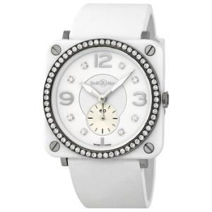 White Diamond Dial Ceramic Watch BRSWHCESLGDSRB