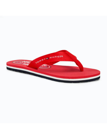 TOMMY HILFIGER - GLOBAL STRIPES FLAT BEACH SANDAL