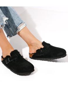 BIRKENSTOCK - Boston VL Shearling Black