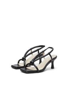 SELECTED FEMME - SLFSARA PADDED LEATHER HIGH HEEL SANDAL