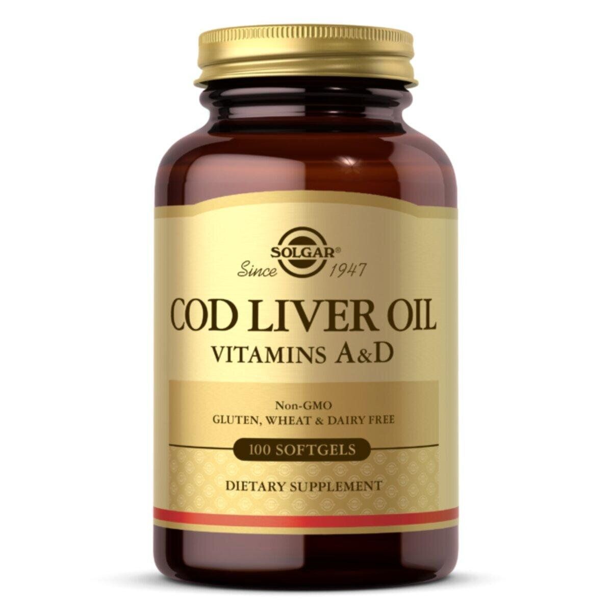 Solgar - Cod Liver Oil + Vitamins A&amp;D