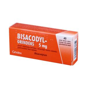 Bisacodyl - ბისაკოდილი 5მგ 40 ტაბლეტი