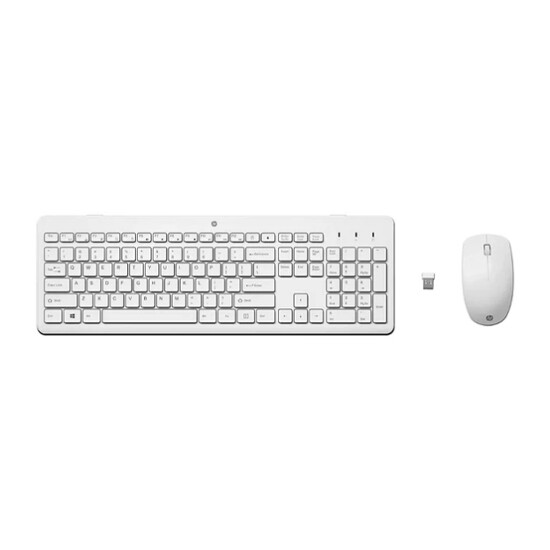 HP 230 Wireless Mouse and Keyboard 3L1F0AA White