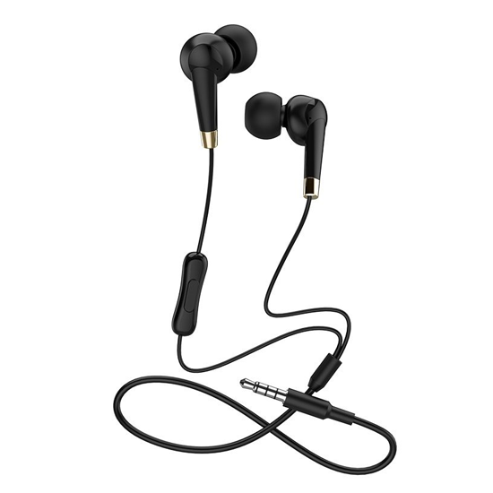 Hoco Amazing Universal Earphones With mic M58 Black