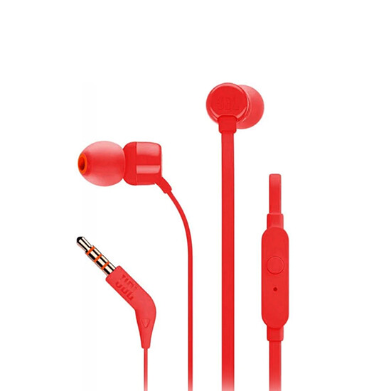 JBL T110 Earphone In Ear Red