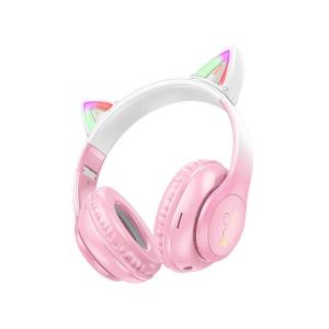 Hoco Cat Ears Bluetooth Headphones W42 Cherry Blossom