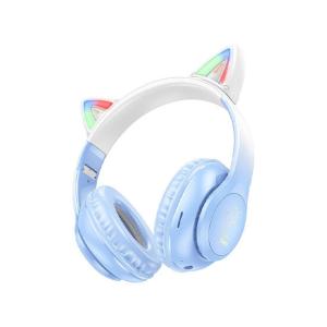 Hoco Cat Ears Bluetooth Headphones W42 Crystal Blue