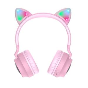 Hoco Cat ear wireless headphones W27 Pink