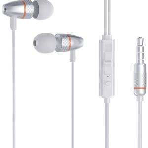 Hoco Magnificent Universal Earphones with mic M59 Silver