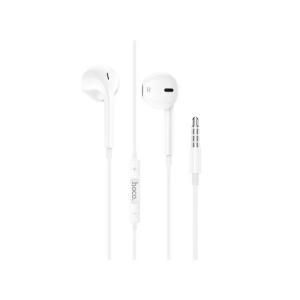 Hoco Max Crystal Grace Wire Controlled Earphones With Mic M101 White