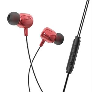 Hoco String Wired Earphones With Mic M87 Red Flame