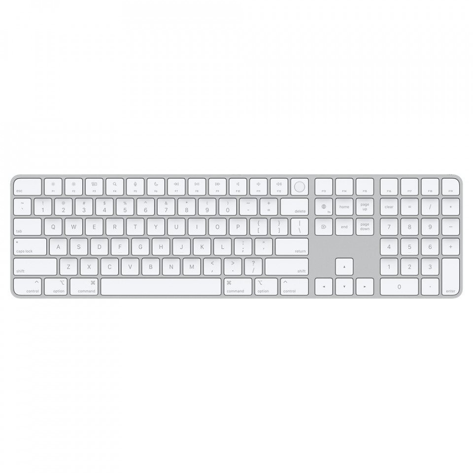 Apple Magic Keyboard with Touch ID and Numeric Keypad EN White