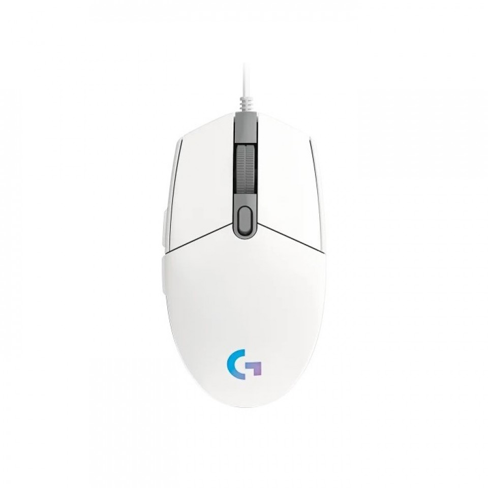 Logitech  G102 Lightsync RGB 6 Button Gaming Mouse White L910-005824