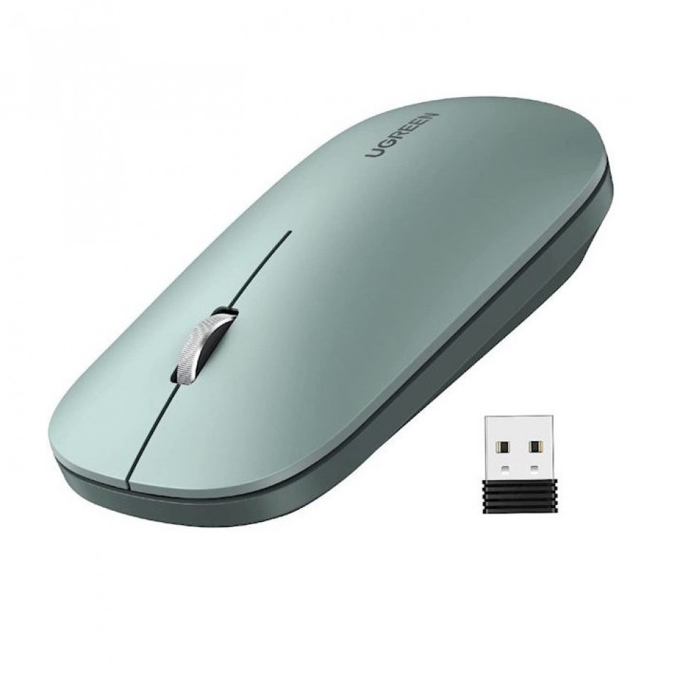 UGREEN MU001 90374 Wireless 2.4G Slim Silent Mouse 4000DP Green