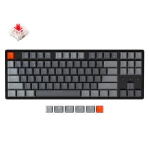 Keychron K8 87 Key Aluminum Frame Hot-Swappable Gateron Mechanical Keyboard RGB Black