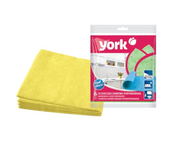 პერფორირებული ხელსახოცები York 35x35 სმ 6 ც