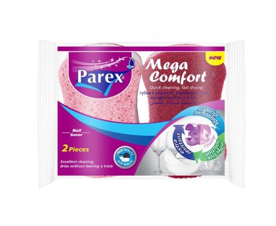 სამზარეულოს ღრუბელი Parex Mega Comfort Oval 2 ც