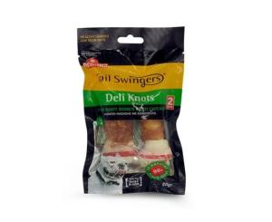 სასუსნავი ძაღლის Pet Interest Tailswingers Deli Knots Red Rawhide With Chicken 11.5 სმ 2 ც 60 გ