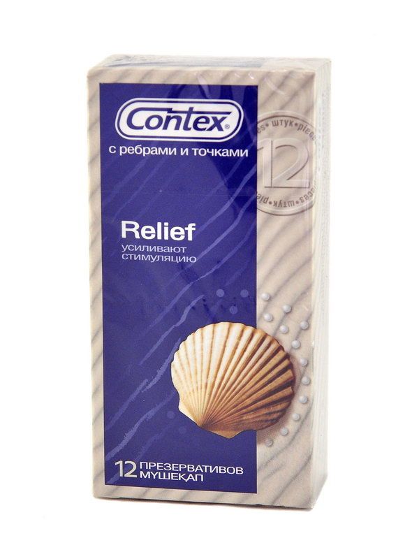 Contex - კონტექსი პრეზერვატივი Relief 12 ცალი