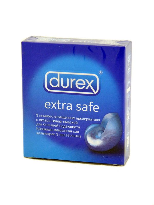 Durex - დურექსი პრეზერვატივი Extra Safe 3 ცალი