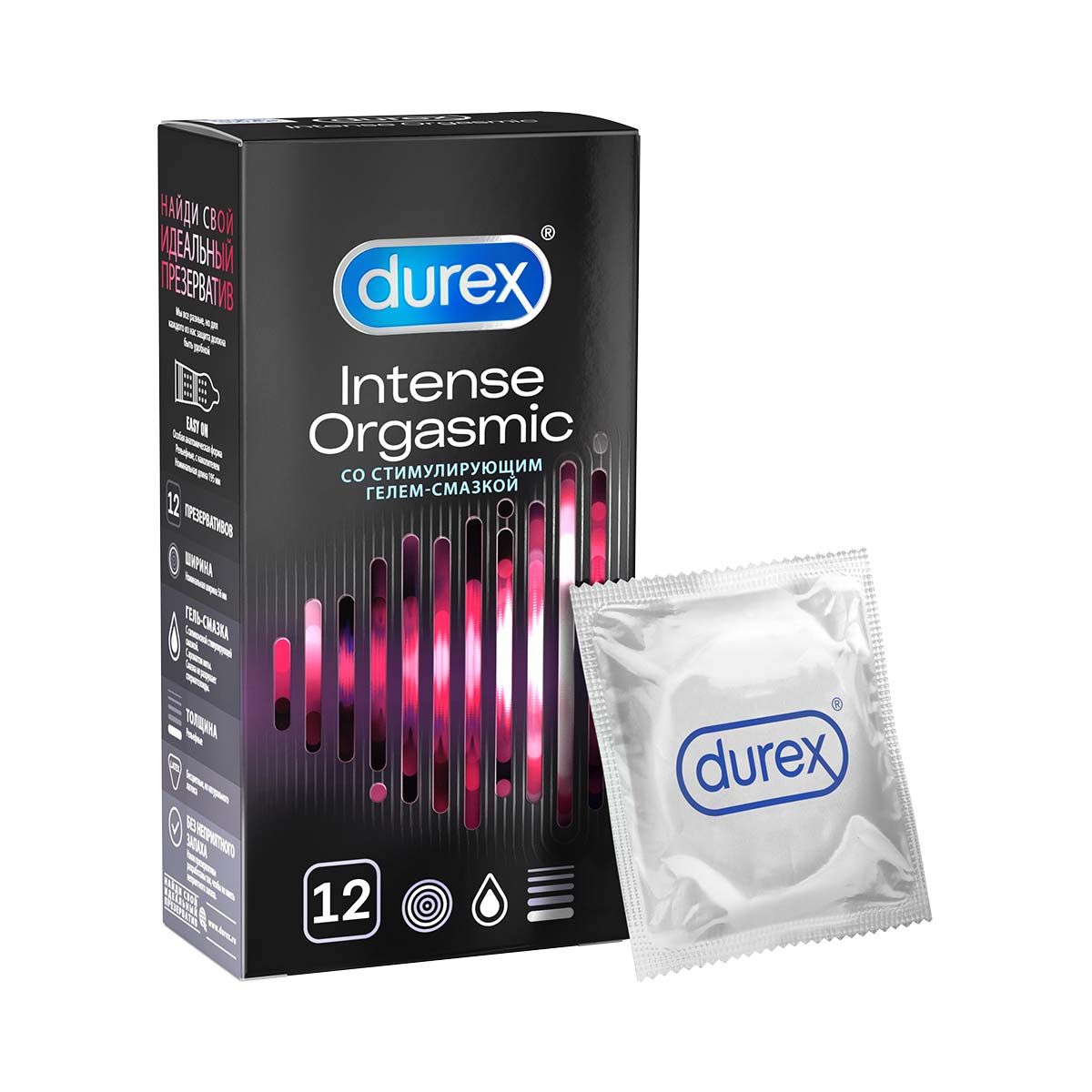 Durex - დურექსი პრეზერვატივი Intense 12 ცალი