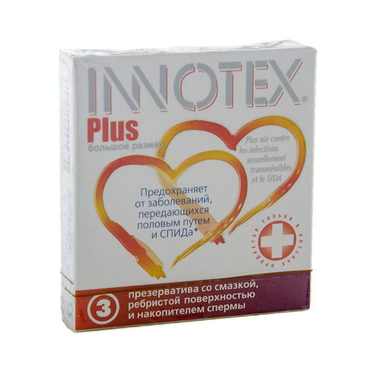 Innotex - ინოტექსი PLUS პრეზერვატივი 3 ცალი