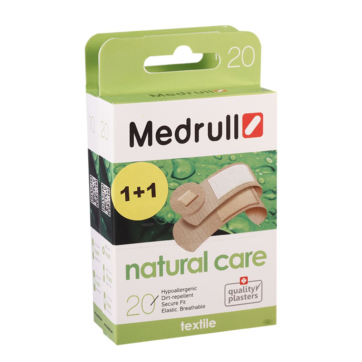 Medrull - მედრული ლეიკო Natural care 20+10 ცალი