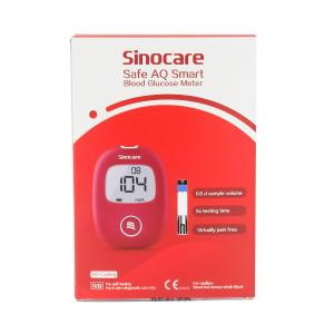 Sinocare - სინოქეარი გლუკომეტრი AQ smart 25 ტესტ ჩხირით