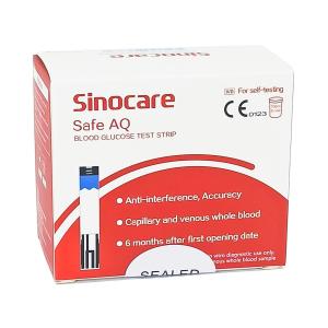 Sinocare - სინოქეარი გლუკომეტრის 50 ტესტის ჩხირი (2x25)