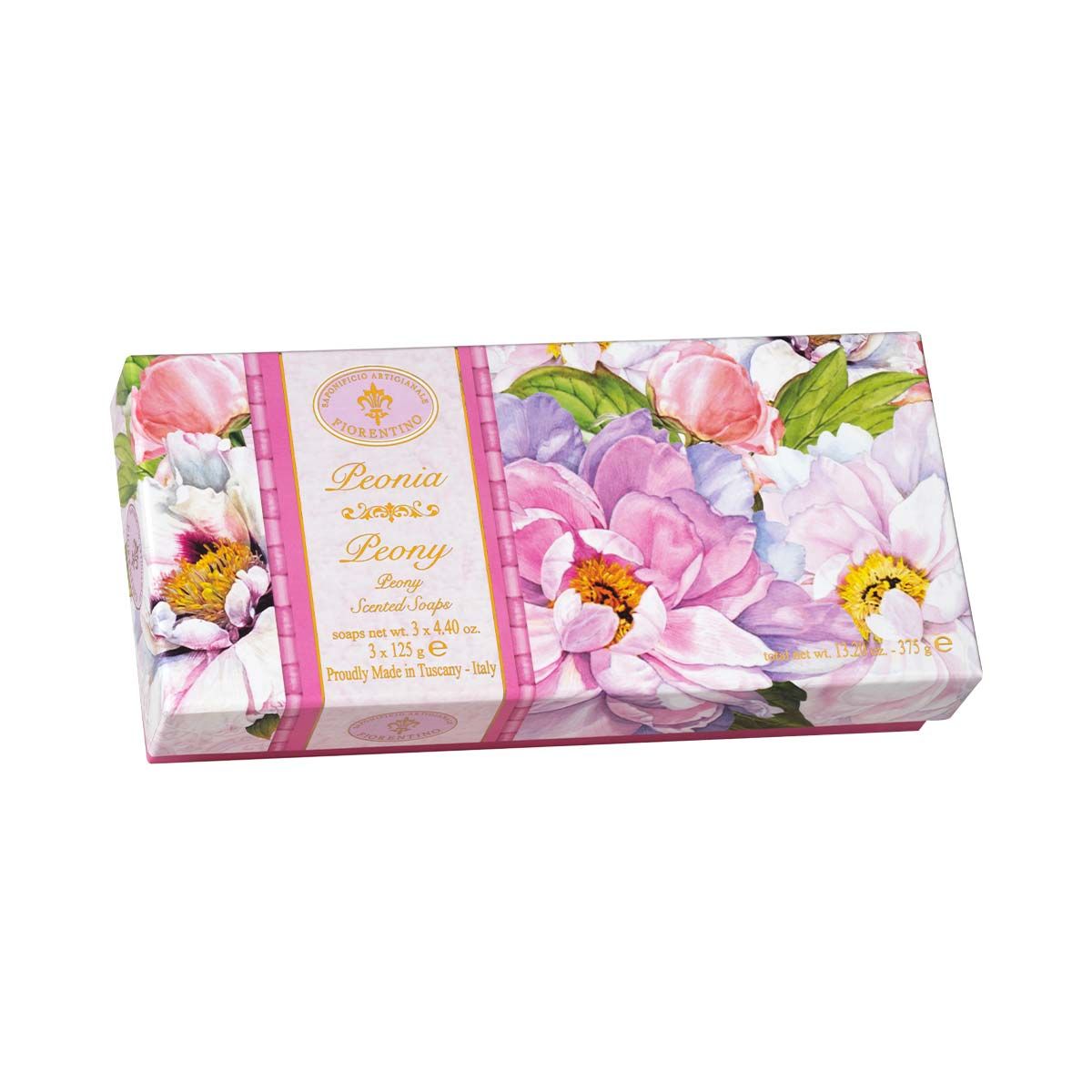 Fiorentino - ფიორენტინა საპონი პეონი 125 გ 3 ცალი 4909