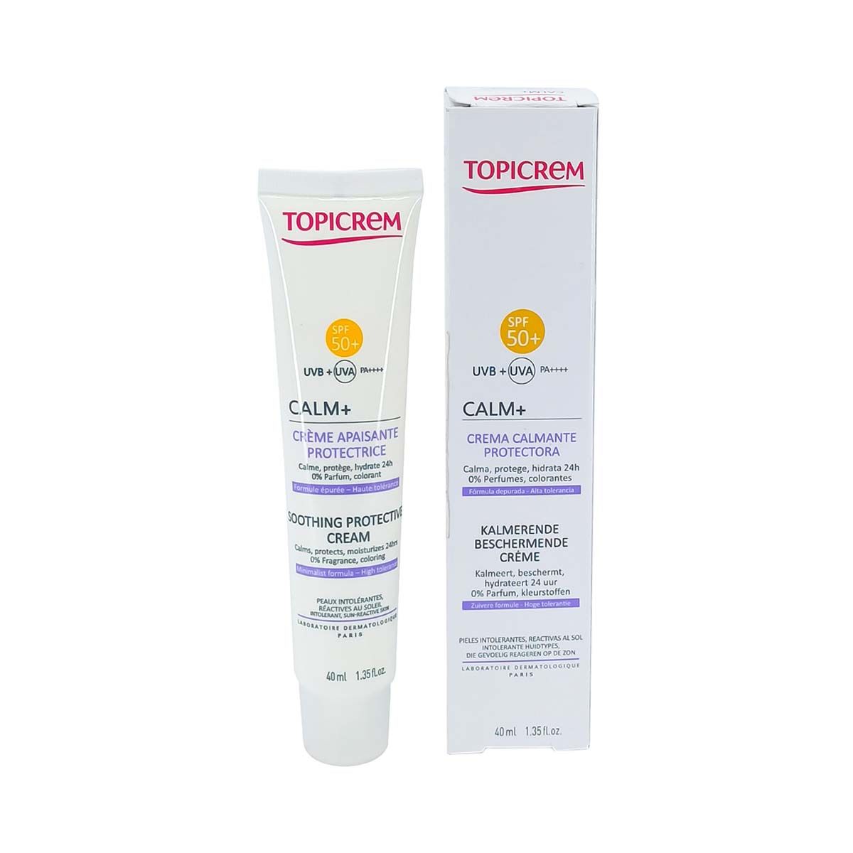 Topicrem - ტოპიკრემი CALM+ დამამშვიდებელი კრემი SPF50 4112