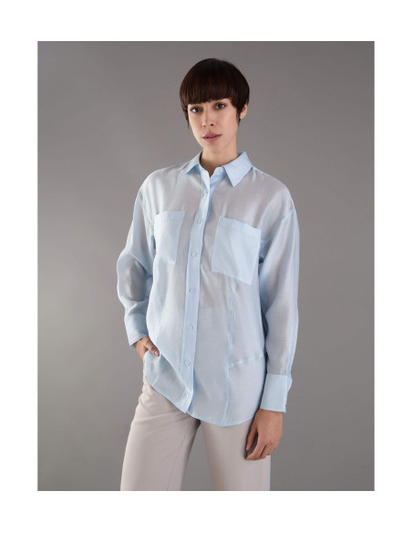 CALVIN KLEIN - TENCEL VOILE RELAXED SHIRT