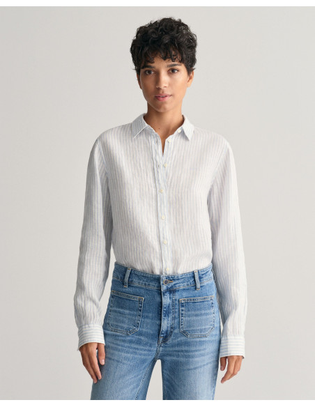 Gant - REG LINEN STRIPE SHIRT