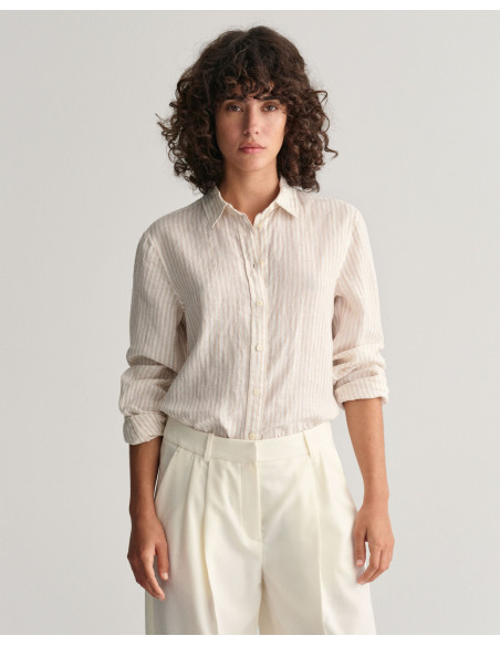 Gant - REG LINEN STRIPE SHIRT