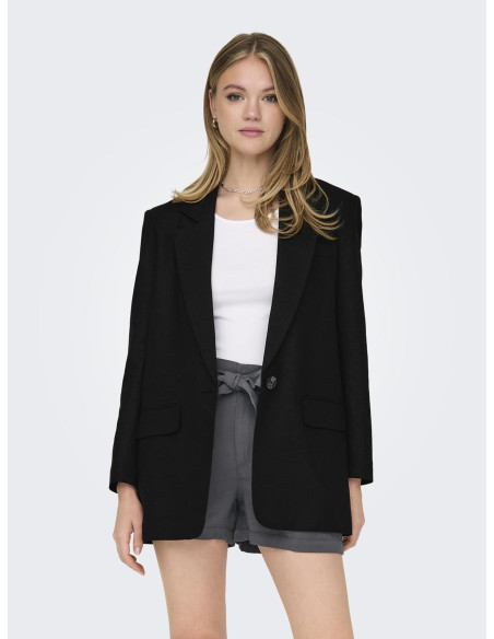 ONLY - ONLCARO-LANA L/S OVS LIN BLAZER TLR NOOS